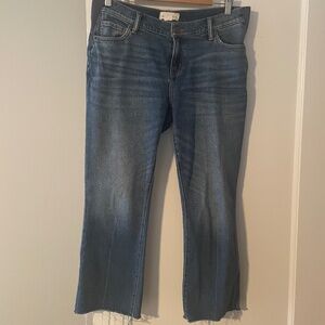 Hatch Maternity Crop Jean in Indigo size 28